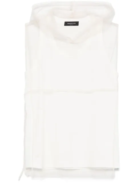 Fabiana Filippi sheer-layer tank top White JED265F115L2490000