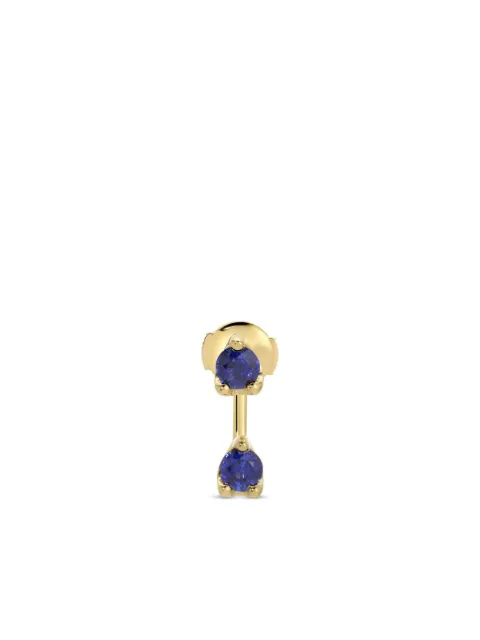 Anita Ko 18K yellow gold large Orbit sapphire single earring Gold AK2SRDBS85YG