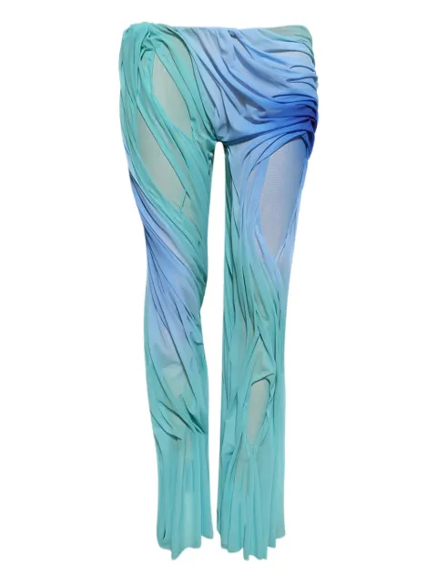 Di Petsa Wetlook gradient trousers Blue WETLOOKGRADIENTTROUSER
