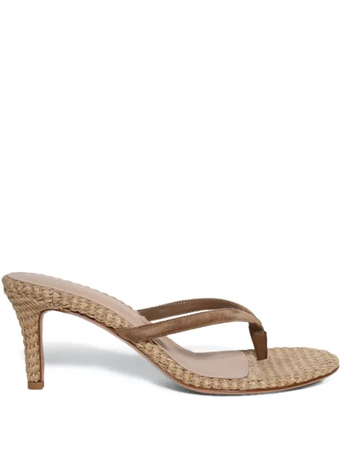 Gianvito Rossi 80mm suede heeled sandals Brown G1126070RICCBL