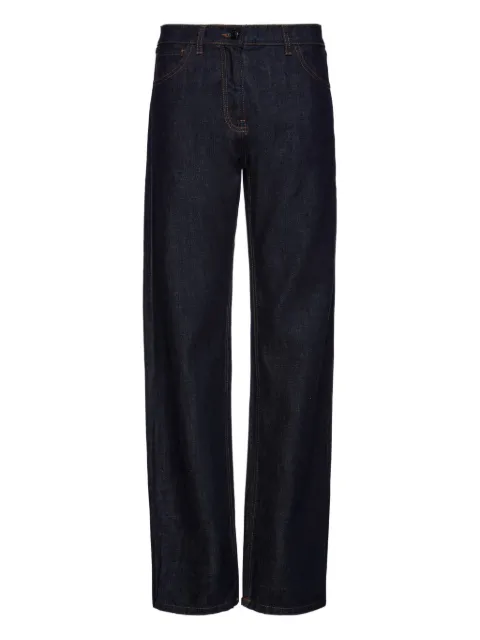 Magda Butrym logo-patch jeans Blue 290425