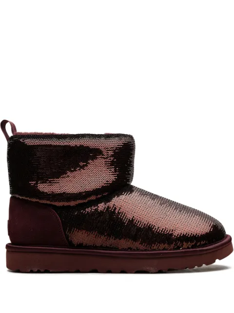 UGG Classic Mini Mirror Ball "Wild Grape" boots Red 1151291WGRP