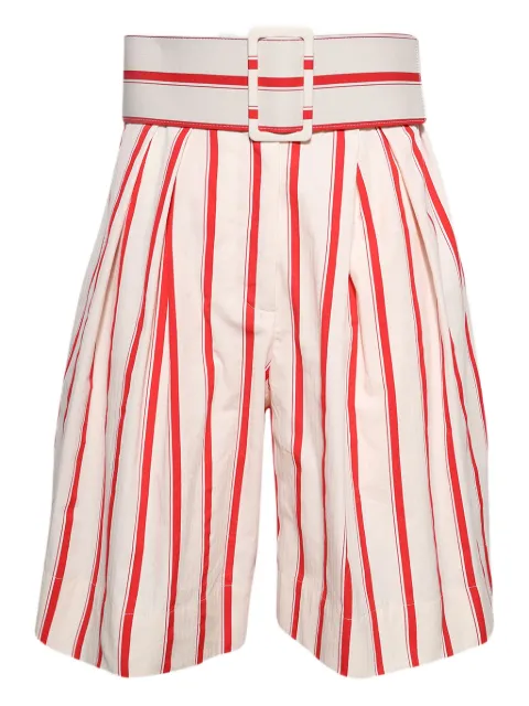 Rosie Assoulin belted striped shorts White R252P01WC250
