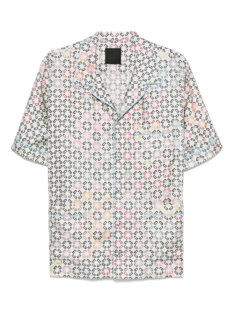 Givenchy logo-print shirt Neutrals BM613U15Z8