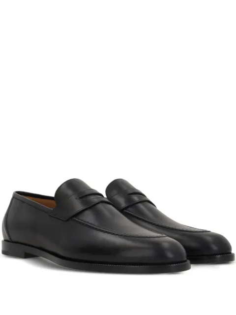 Loro Piana Sergio leather loafers Black FAP54288000