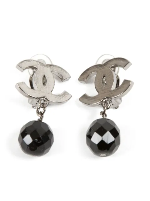 CHANEL Pre-Owned 2010 CC earrings Silver 15015794
