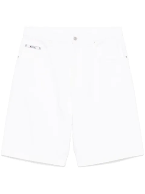 Moschino embroidered-logo denim shorts White J03410227