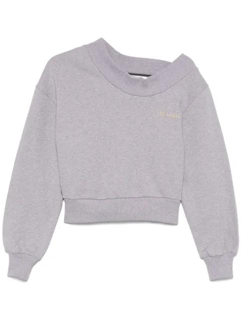 The Attico mélange-effect sweatshirt Grey 250WCF00020JJF007AA
