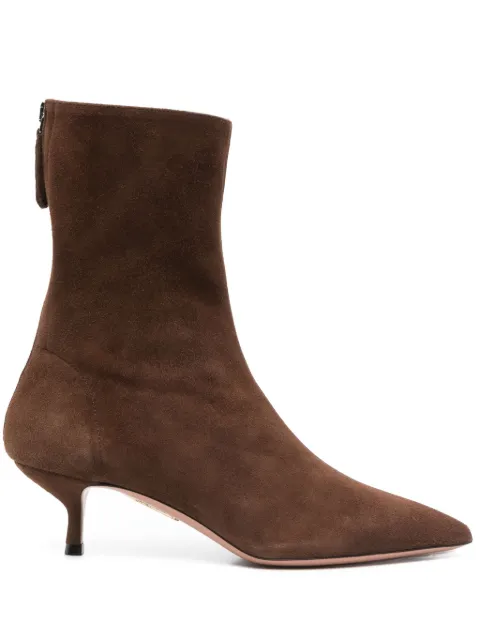 Aquazzura 40mm Montmartre boots Brown MNRMIDB0SUE