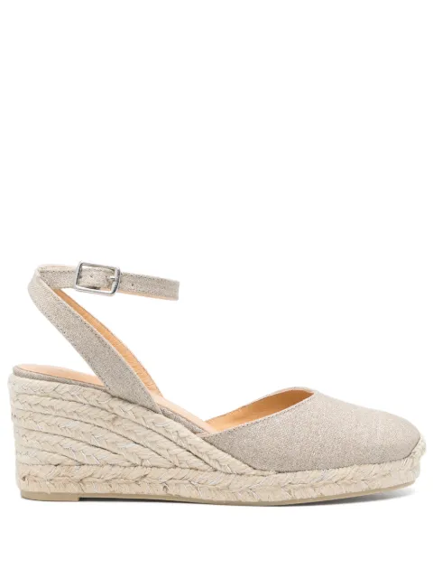 Castañer 80mm Cybil espadrilles Silver CYBIL6