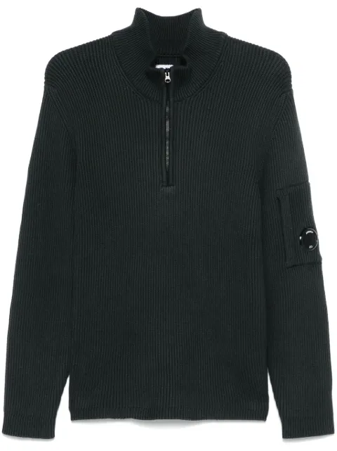 C.P. Company Lens-detail sweater Green 17CMKN185A006608A