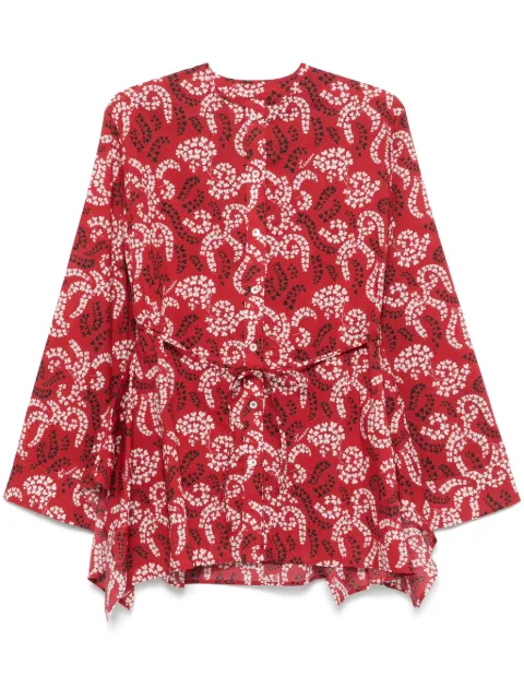Lanvin printed cotton shirt Red RWTO00196038P25