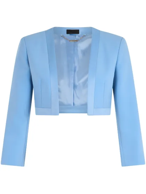LIU JO satin-trim cropped jacket CA5247T3970