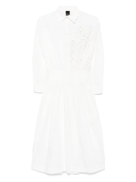PINKO cotton midi dress White 104942A2H0