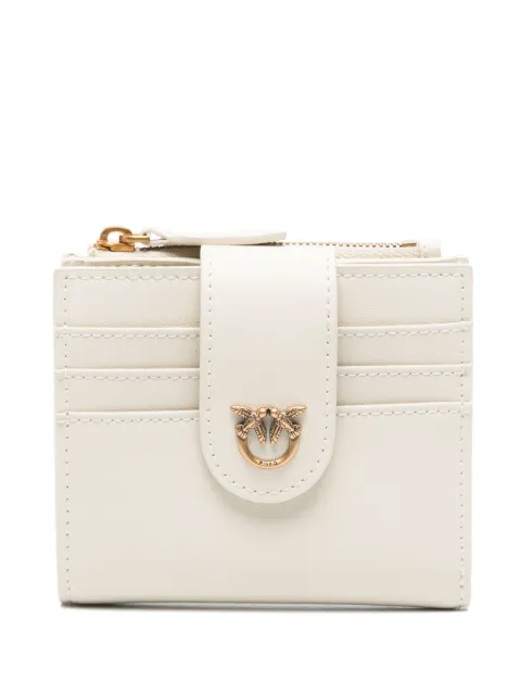 PINKO small smooth leather wallet with logo White 103610A0F1