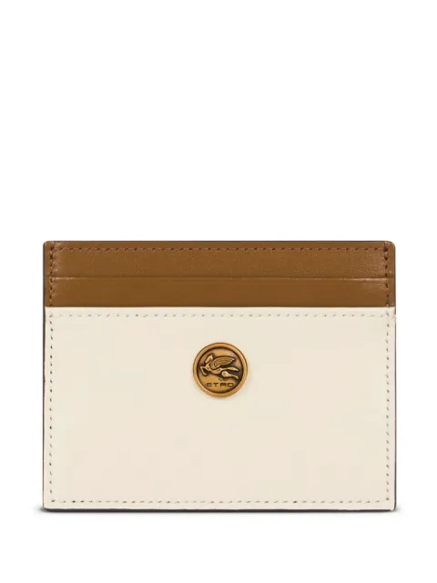 ETRO two-tone leather cardholder White WP2E0001AP287