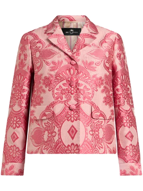 ETRO floral brocade-effect jacket Pink WRCA006799TJA66