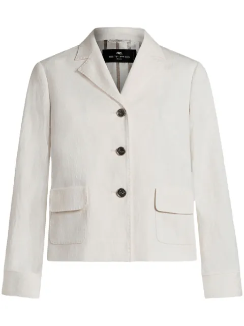 ETRO jacquard-pattern jacket White WRCA006799TJEB8