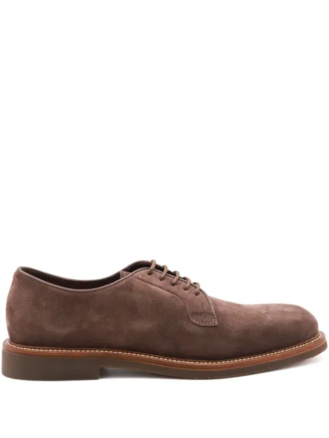 Brunello Cucinelli suede derby shoes Brown MZUNICE722C2748