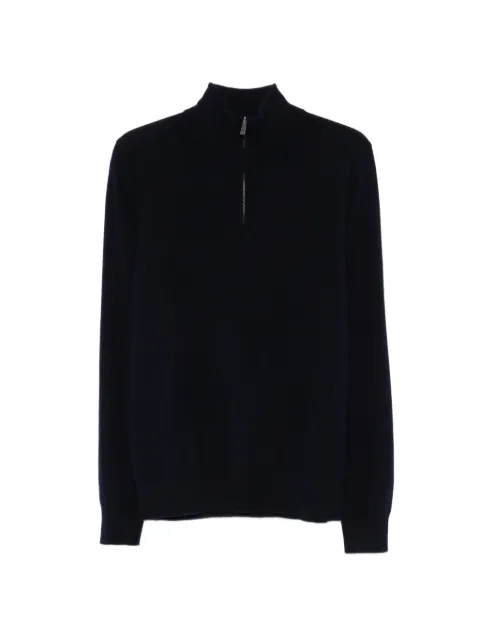 BOMPARD half-zip knit Blue MO1372