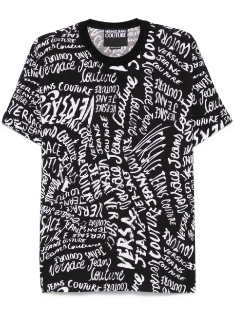 Versace Jeans Couture Logomania T-shirt Black 78GAH6R0JS440