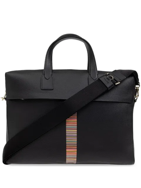 Paul Smith stripe-detailing laptop bag Black M1A8038CMULTI