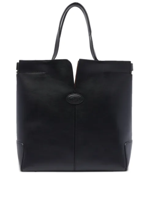 Tod's leather tote bag Black XBWDBMAT200ROR