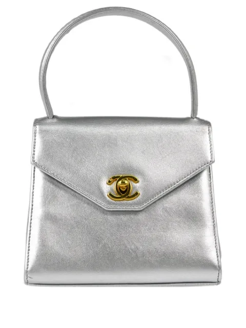 CHANEL Pre-Owned 1997 top-handle handbag Silver 4752976