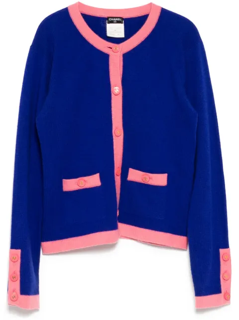 CHANEL Pre-Owned 1995 long sleeve cardigan Blue 95APO5426W02250B0584