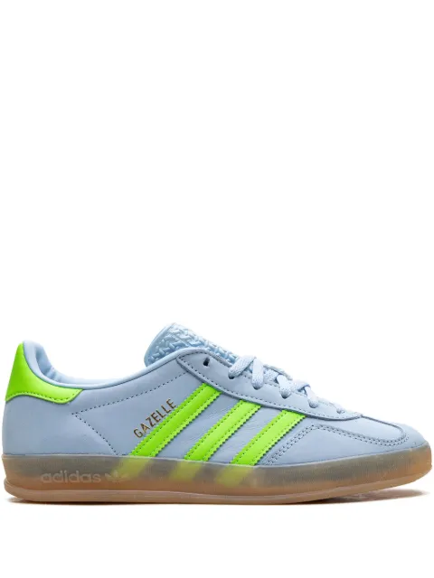 adidas Gazelle Indoor "Clear Sky/Solar Green" sneakers Blue JI1372