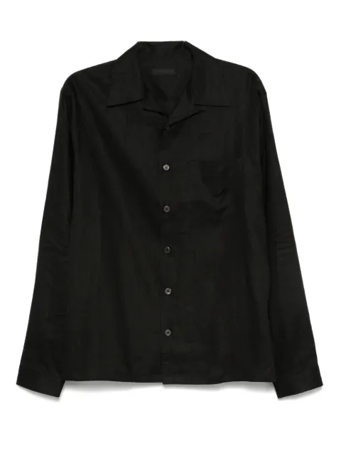 Prada linen shirt Black UCN441SUMO14H4