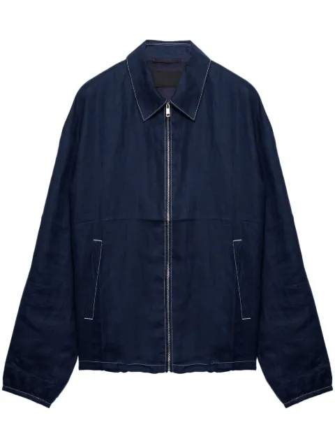 Prada cotton blouson jacket Blue SGC767SOOO11T7