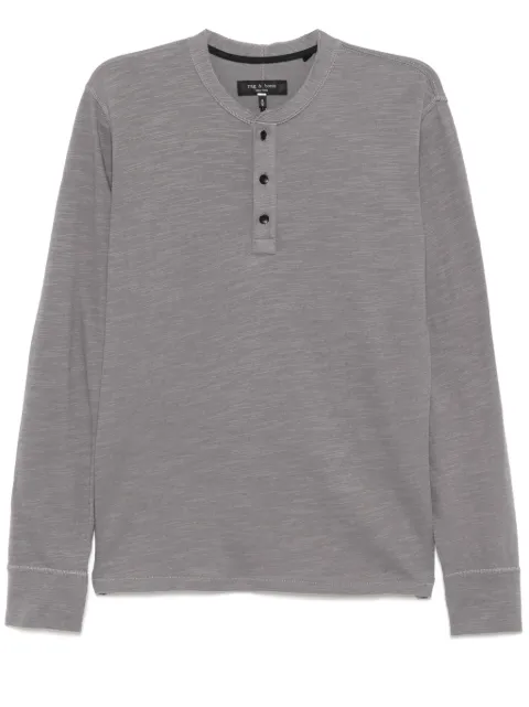 rag & bone Classic Flame Henley shirt Grey MBC22FT037TL37
