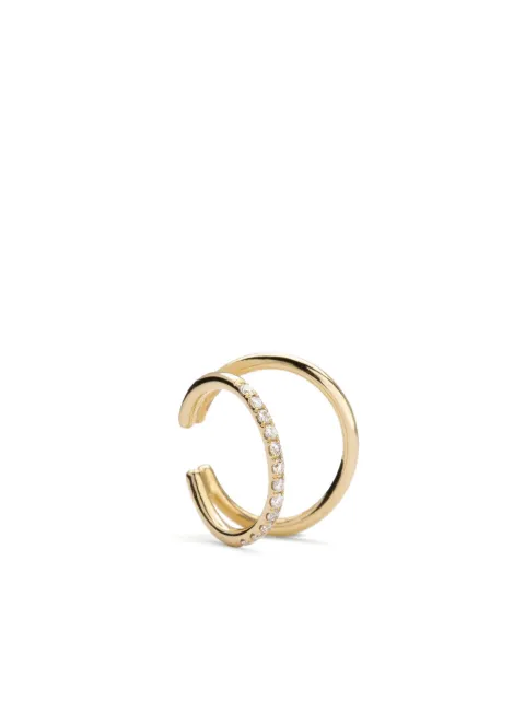 We by WHITEbIRD 14kt yellow gold Melina diamond ear cuff Gold WBEARMELOJDIA