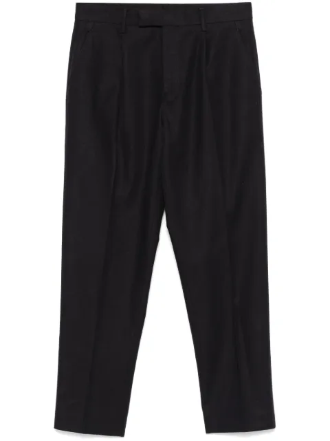 Zegna pleat-detail trousers Blue UFI05A9TP45