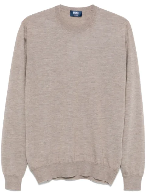 Fedeli fine-knit sweater Neutrals 8UE07119