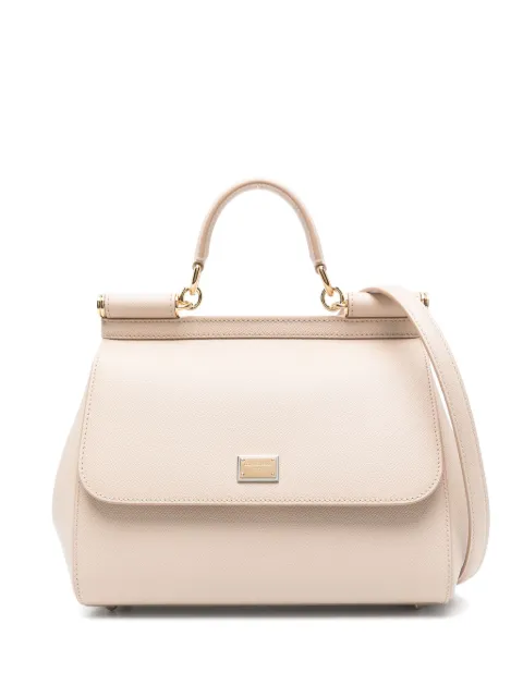 Dolce & Gabbana large Sicily handbag in Dauphine calfskin Pink BB6002B1001