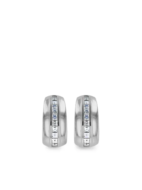 Pragnell 18kt white gold Manhattan diamond earrings Silver MANH0054