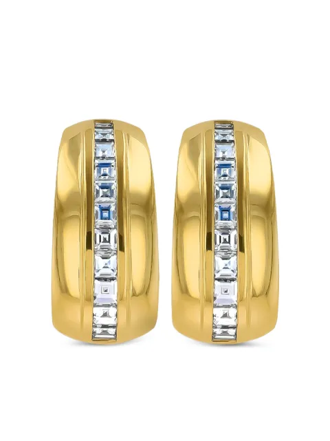 Pragnell 18kt yellow gold Manhattan diamond earrings Gold MANH0053