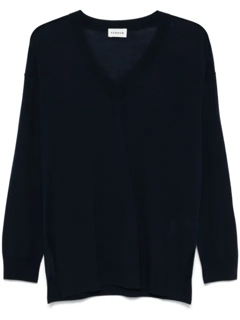 P.A.R.O.S.H. V-neck sweater Blue D511668LINFA25