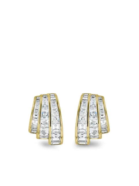 Pragnell 18kt yellow gold Manhattan diamond earrings Gold MANH0033