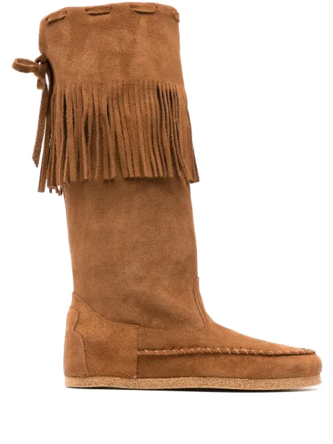 P.A.R.O.S.H. fringed boots Brown D060121RESHOE