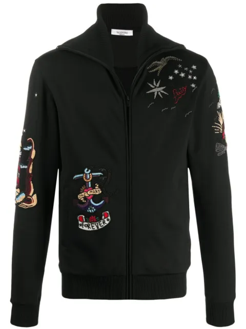 Valentino Garavani embroidered sweatshirt Black VMF16I5FS