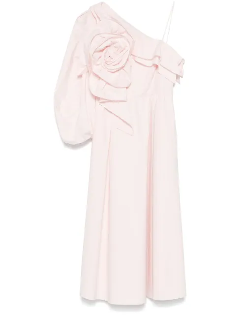 Dorothee Schumacher asymmetric poplin midi dress Pink 948214