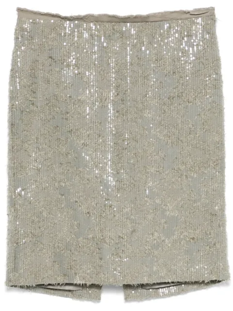 Dorothee Schumacher sequinned mini skirt Green 947005