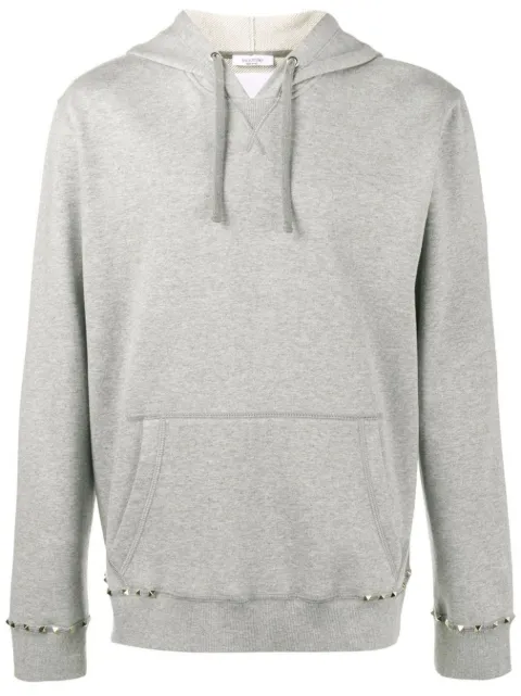 Valentino Garavani Rockstud hoodie Grey VMF07M4TV
