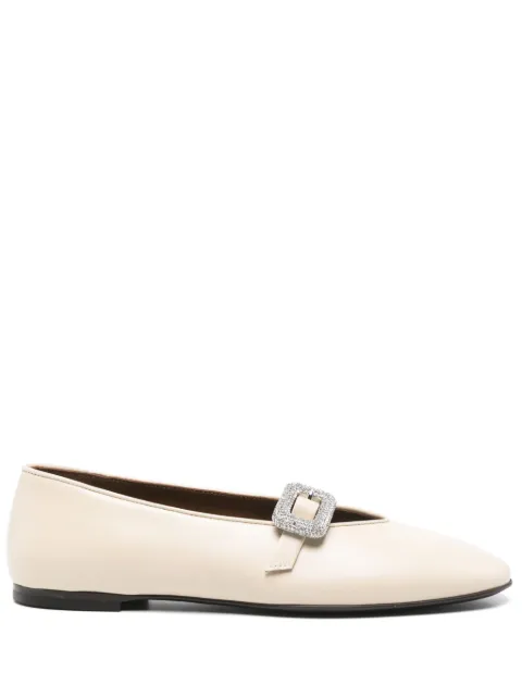 Giuseppe Zanotti crystal-embellished ballet flats Neutrals E560012