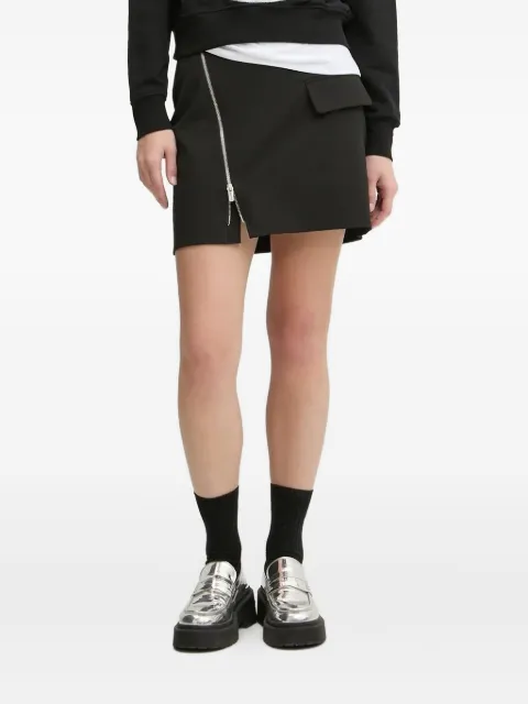 Karl Lagerfeld Jeans zip-detail flap-pocket mini skirt Black A1W12012999