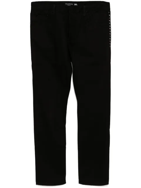 Valentino Garavani rockstud detailing denim Black VDEC6J4T4