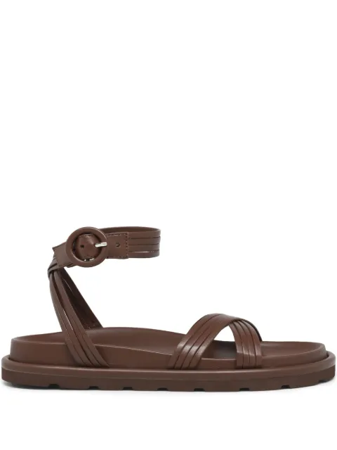 Gianvito Rossi leather sandals Brown G3265910GOMNAP